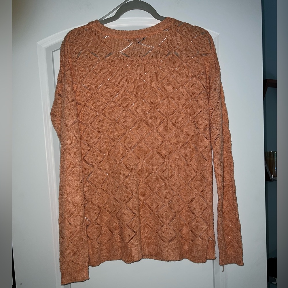 Peach Stacco lightweight longsleeved sweater size Medium - Picture 2 of 8